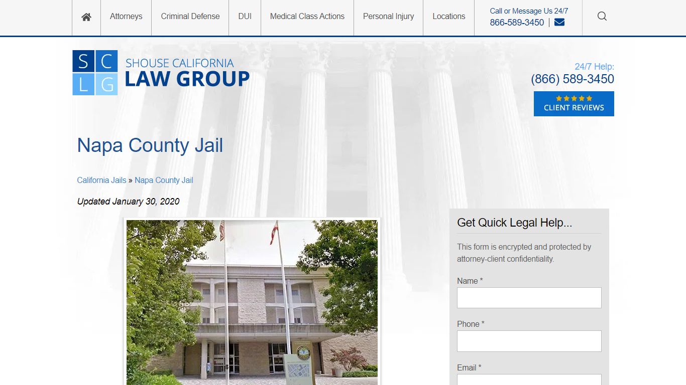 Napa County Jail Info - Location, Bail, Visiting ...